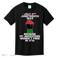 Juneteenth 1865 American African Freedom Day Kids T-Shirt thumb 0