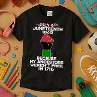 Juneteenth 1865 American African Freedom Day Kids T-Shirt thumb 3