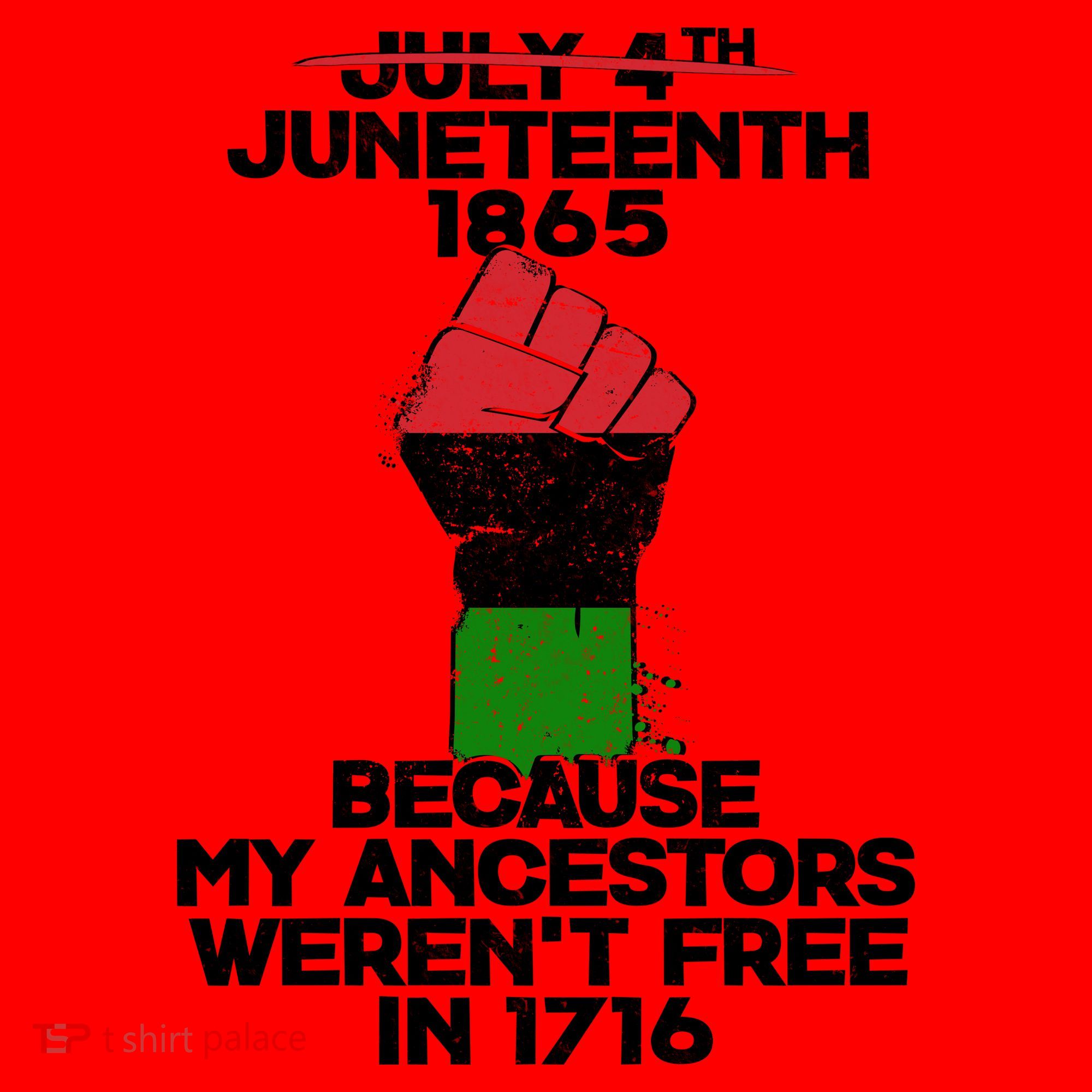 Juneteenth 1865 American African Freedom Day Santa Hat