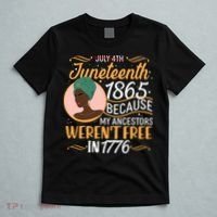 Juneteenth 1865 Because My Ancestors Weren't Free In 1776 T-Shirt thumb 5