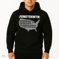 Juneteenth 1865 Celebrates Black African American Hoodie thumb 2