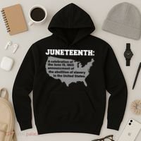 Juneteenth 1865 Celebrates Black African American Hoodie thumb 3