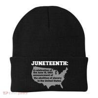 Juneteenth 1865 Celebrates Black African American Beanie thumb 0