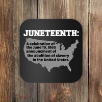 Juneteenth 1865 Celebrates Black African American Coaster thumb 0
