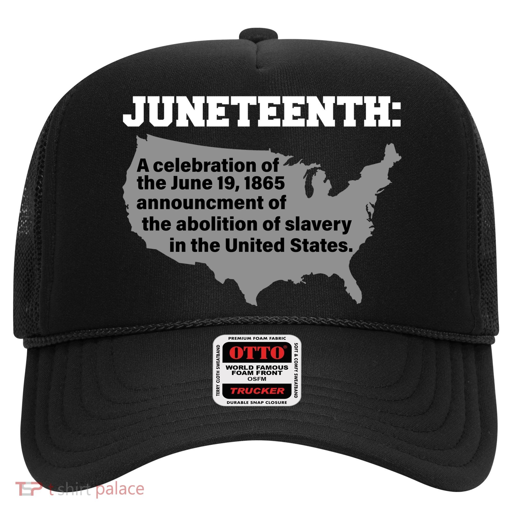 Juneteenth 1865 Celebrates Black African American Hat