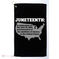 Juneteenth 1865 Celebrates Black African American Golf Towel thumb 0