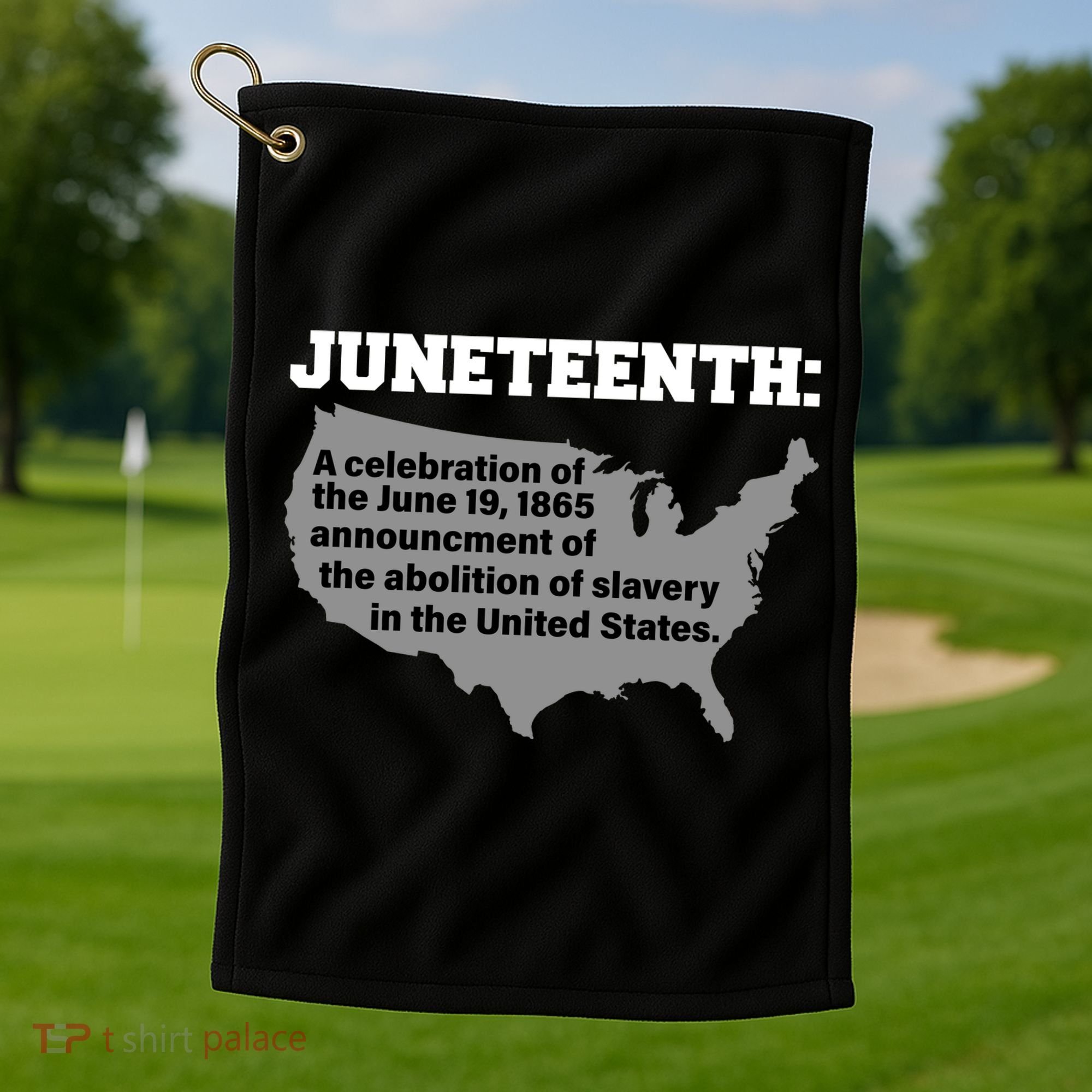Juneteenth 1865 Celebrates Black African American Golf Towel