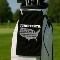 Juneteenth 1865 Celebrates Black African American Golf Towel thumb 2