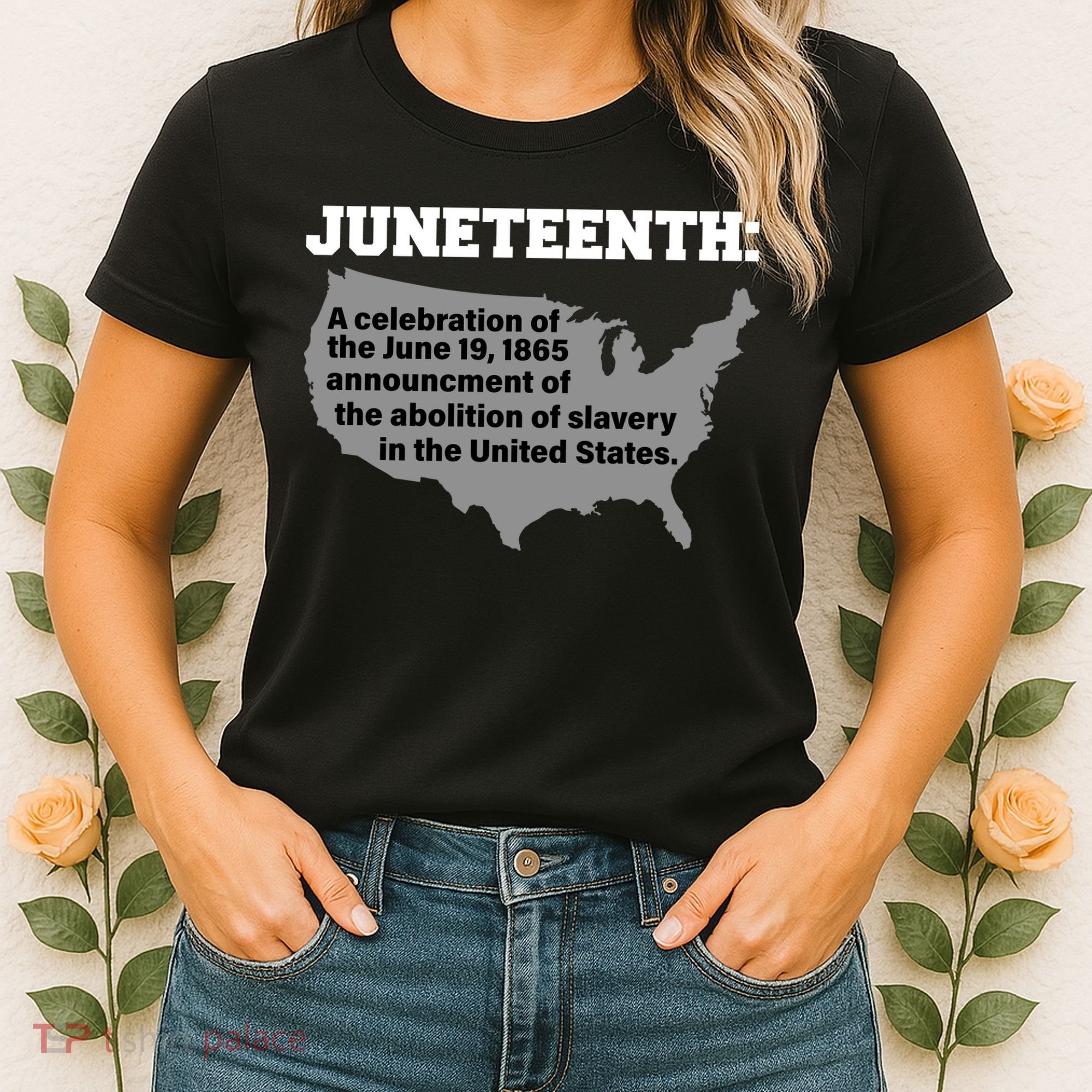 Juneteenth 1865 Celebrates Black African American Women's T-Shirt