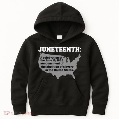 Juneteenth 1865 Celebrates Black African American Kids Hoodie