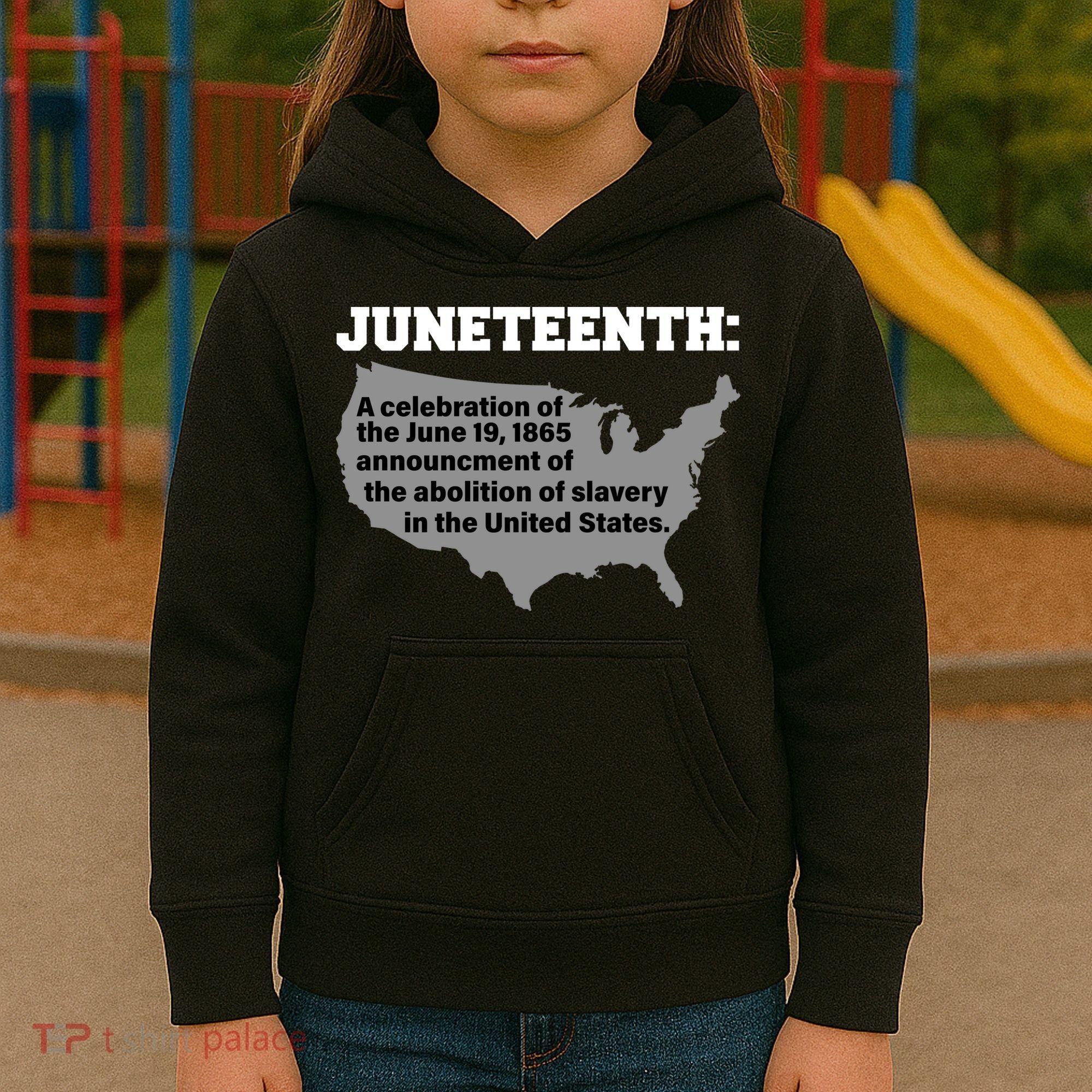 Juneteenth 1865 Celebrates Black African American Kids Hoodie