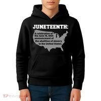 Juneteenth 1865 Celebrates Black African American Kids Hoodie thumb 4