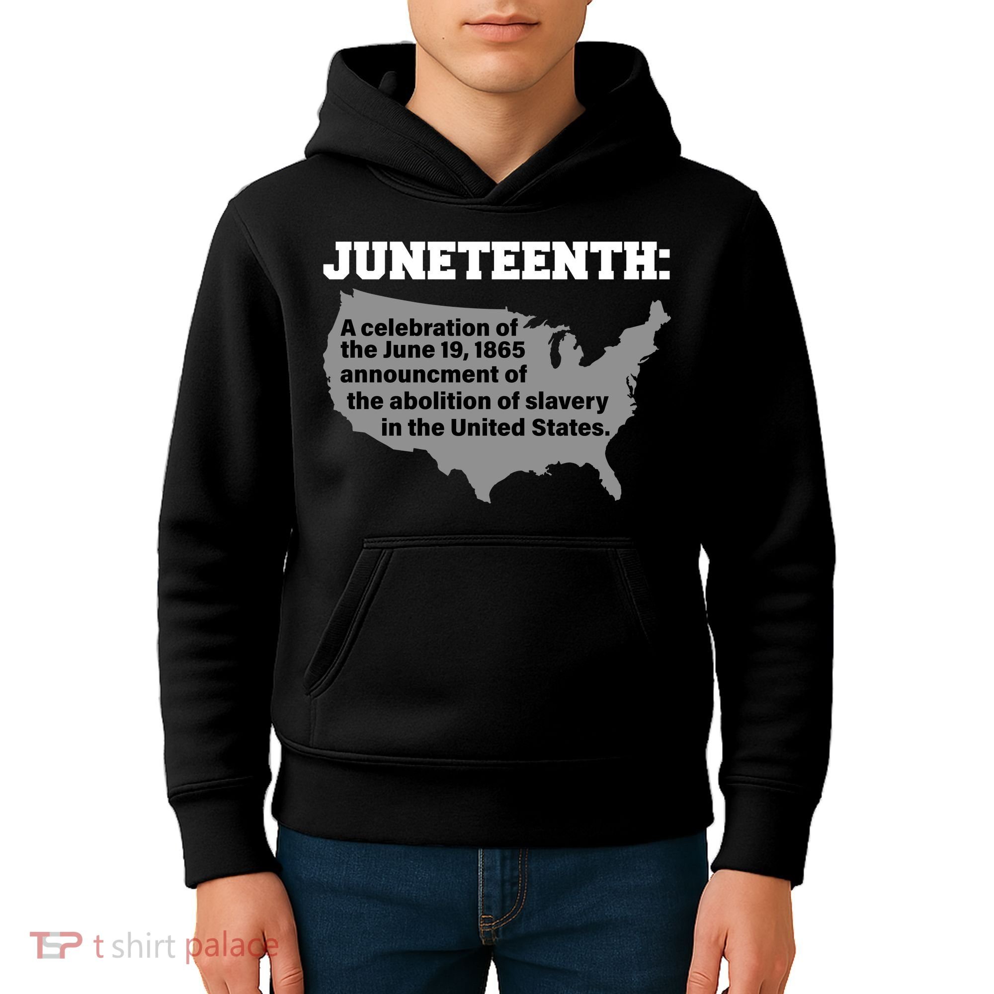 Juneteenth 1865 Celebrates Black African American Kids Hoodie