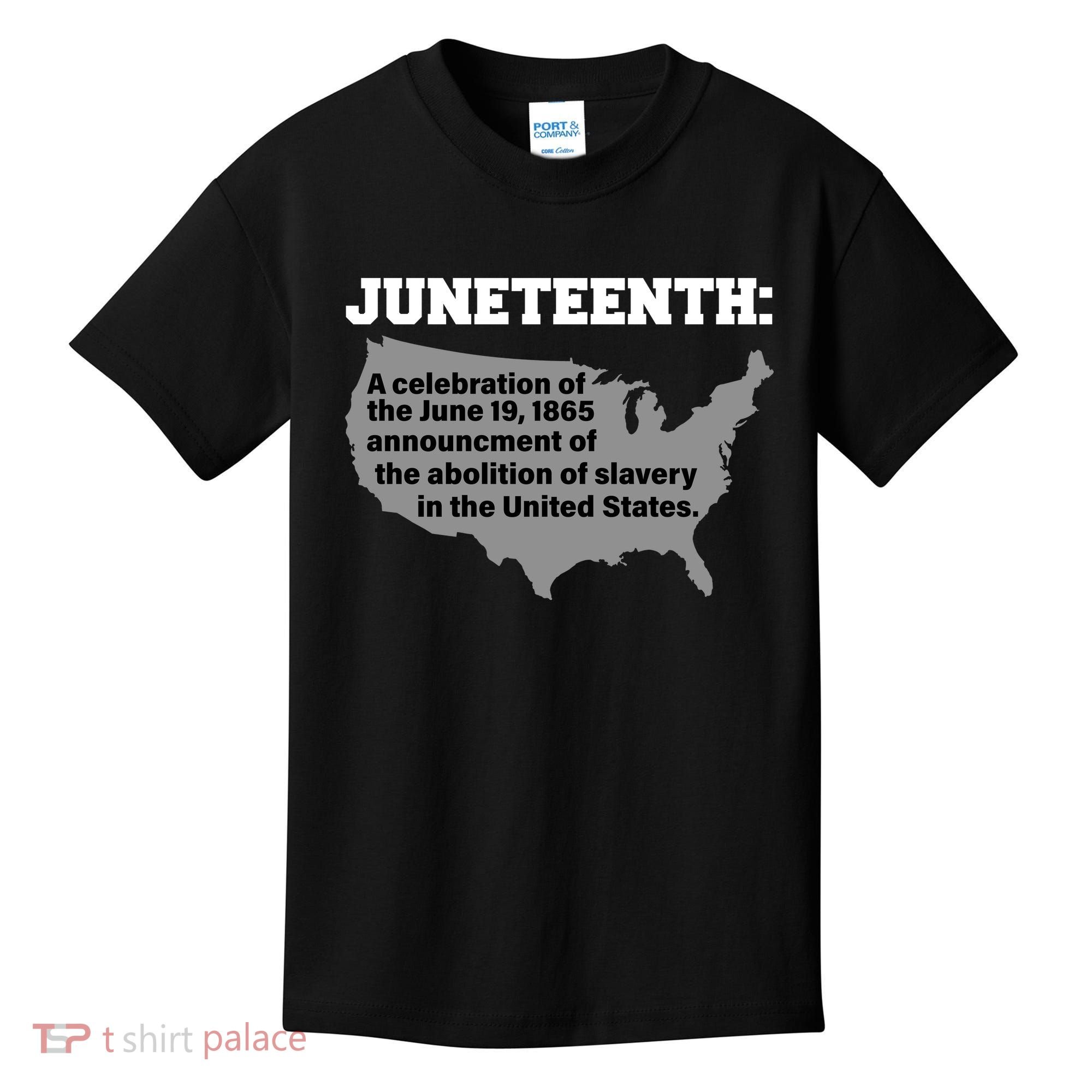 Juneteenth 1865 Celebrates Black African American Kids T-Shirt