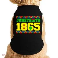 Juneteenth 1865 Independence Day Doggie Tank thumb 0