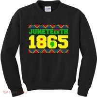 Juneteenth 1865 Independence Day Kids Sweatshirt thumb 0