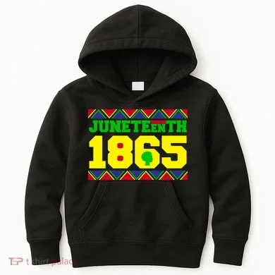 Juneteenth 1865 Independence Day Kids Hoodie