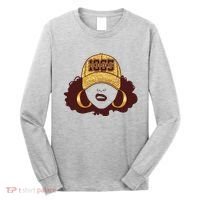 Juneteenth 1865 Stylish Black Woman Afro Baseball Cap Long Sleeve Shirt thumb 0