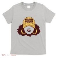 Juneteenth 1865 Stylish Black Woman Afro Baseball Cap T-Shirt thumb 0