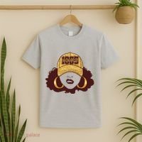Juneteenth 1865 Stylish Black Woman Afro Baseball Cap T-Shirt thumb 2
