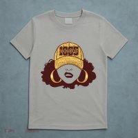 Juneteenth 1865 Stylish Black Woman Afro Baseball Cap T-Shirt thumb 5