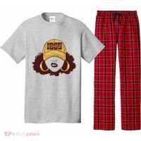 Juneteenth 1865 Stylish Black Woman Afro Baseball Cap Pajama Set thumb 0