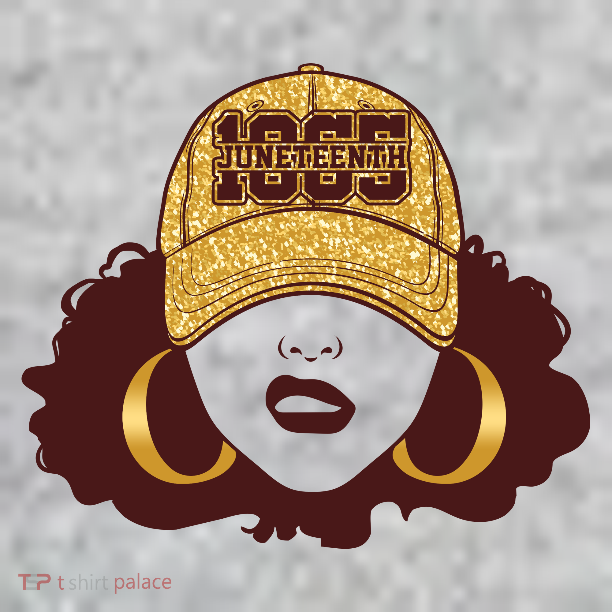 Juneteenth 1865 Stylish Black Woman Afro Baseball Cap Kids Sweatshirt