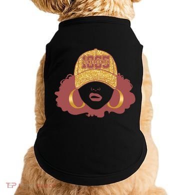 Juneteenth 1865 Stylish Black Woman Afro Baseball Cap Doggie Tank
