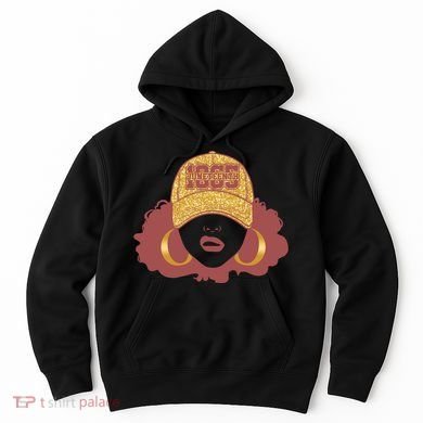 Juneteenth 1865 Stylish Black Woman Afro Baseball Cap Hoodie