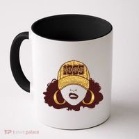 Juneteenth 1865 Stylish Black Woman Afro Baseball Cap Coffee Mug thumb 0