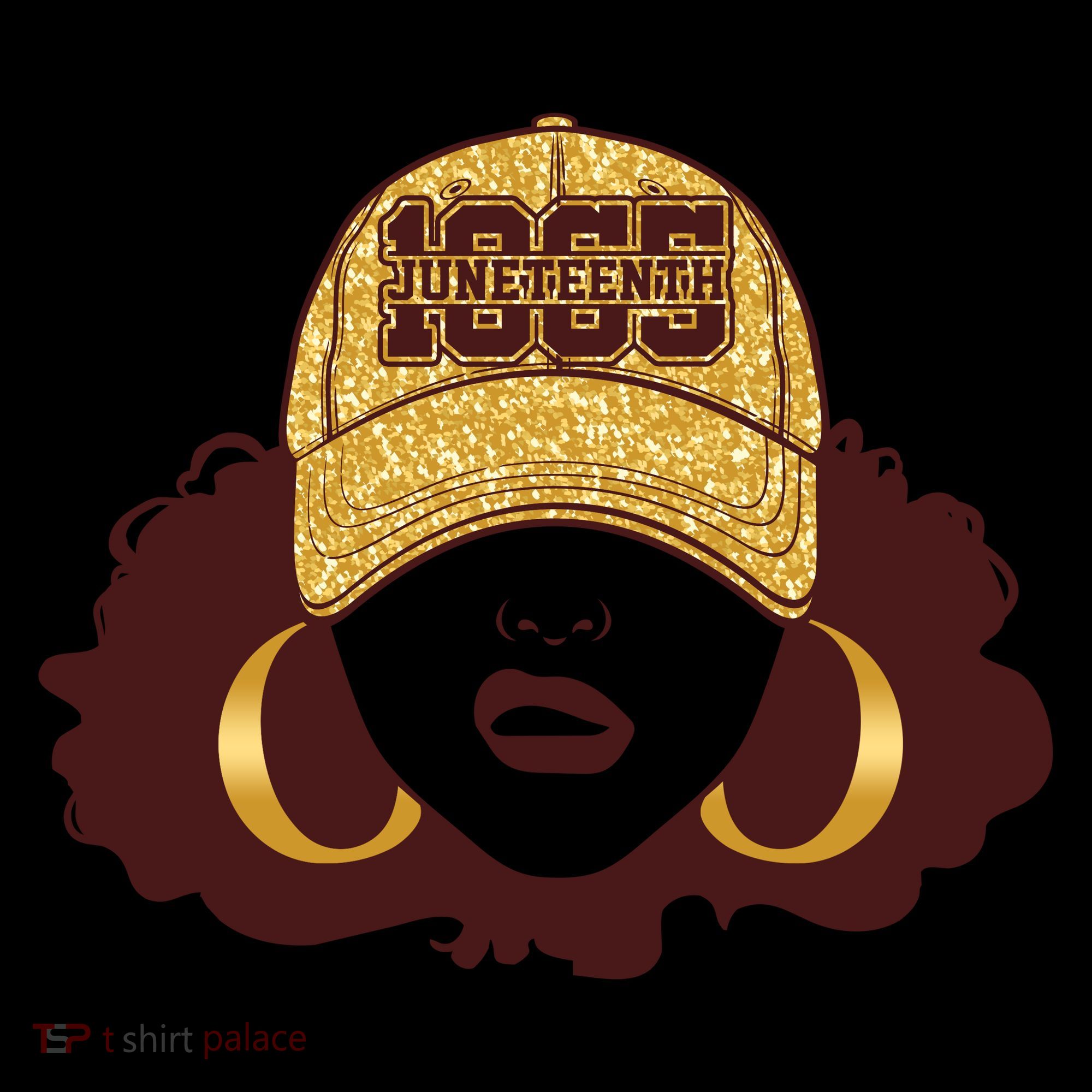 Juneteenth 1865 Stylish Black Woman Afro Baseball Cap Coffee Mug