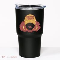 Juneteenth 1865 Stylish Black Woman Afro Baseball Cap Tumbler thumb 0