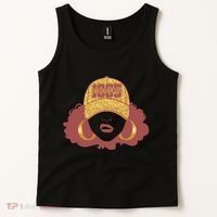 Juneteenth 1865 Stylish Black Woman Afro Baseball Cap Tank Top thumb 2