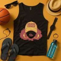 Juneteenth 1865 Stylish Black Woman Afro Baseball Cap Tank Top thumb 4