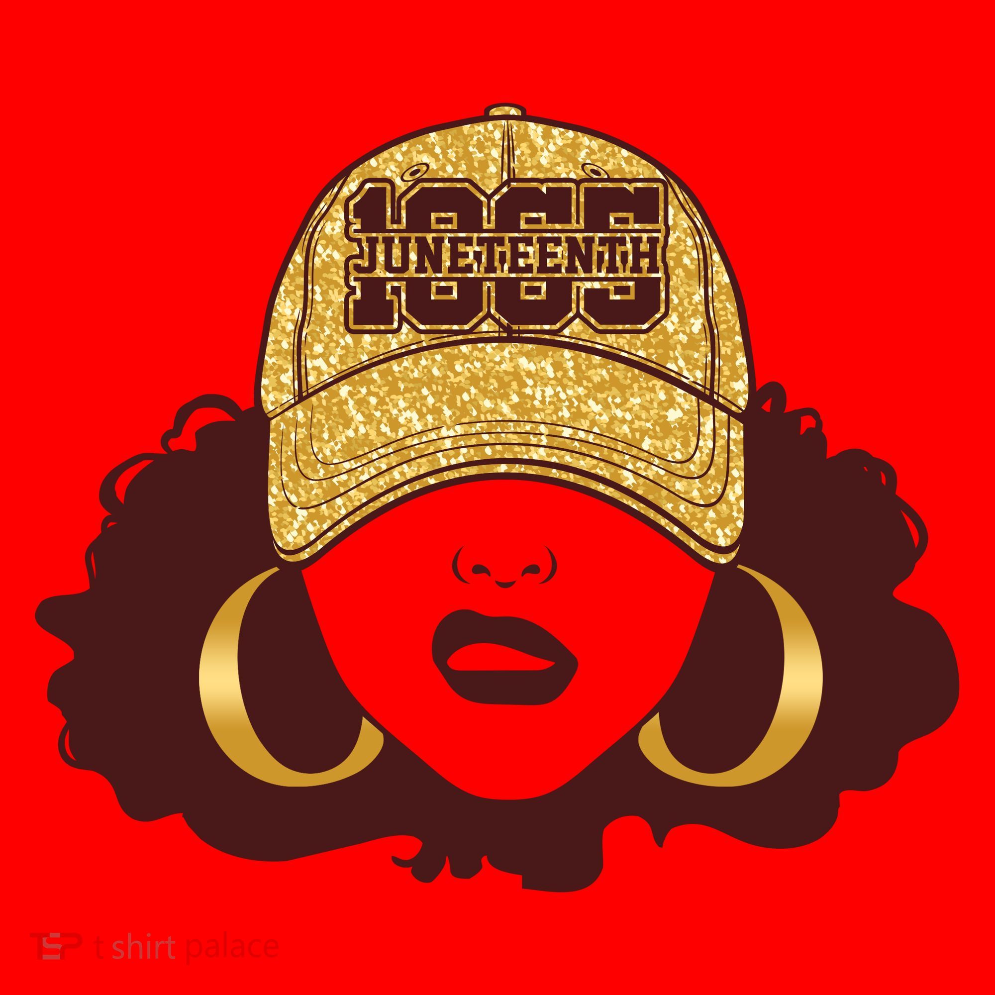 Juneteenth 1865 Stylish Black Woman Afro Baseball Cap Santa Hat