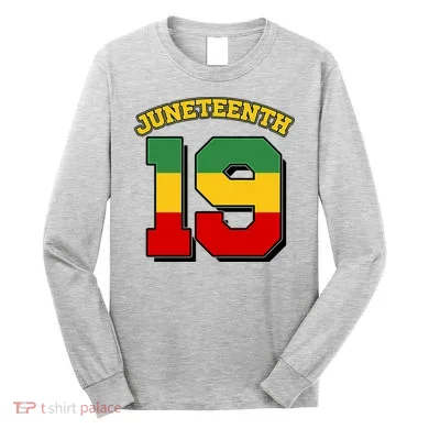 Juneteenth 19 Nineteen Jersey Long Sleeve Shirt