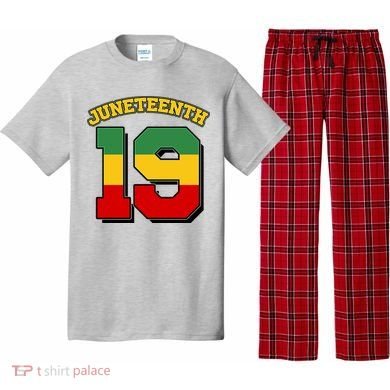 Juneteenth 19 Nineteen Jersey  Pajama Set