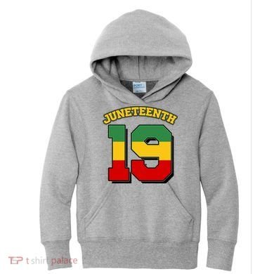 Juneteenth 19 Nineteen Jersey  Kids Hoodie