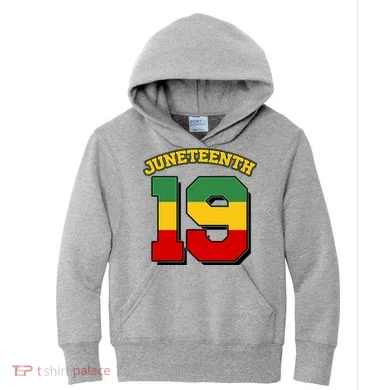 Juneteenth 19 Nineteen Jersey  Kids Hoodie
