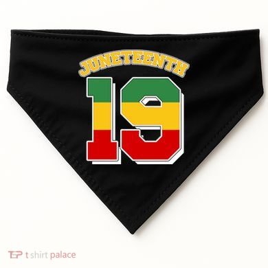 Juneteenth 19 Nineteen Jersey  USA-Made Doggie Bandana