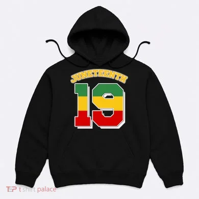 Juneteenth 19 Nineteen Jersey Hoodie