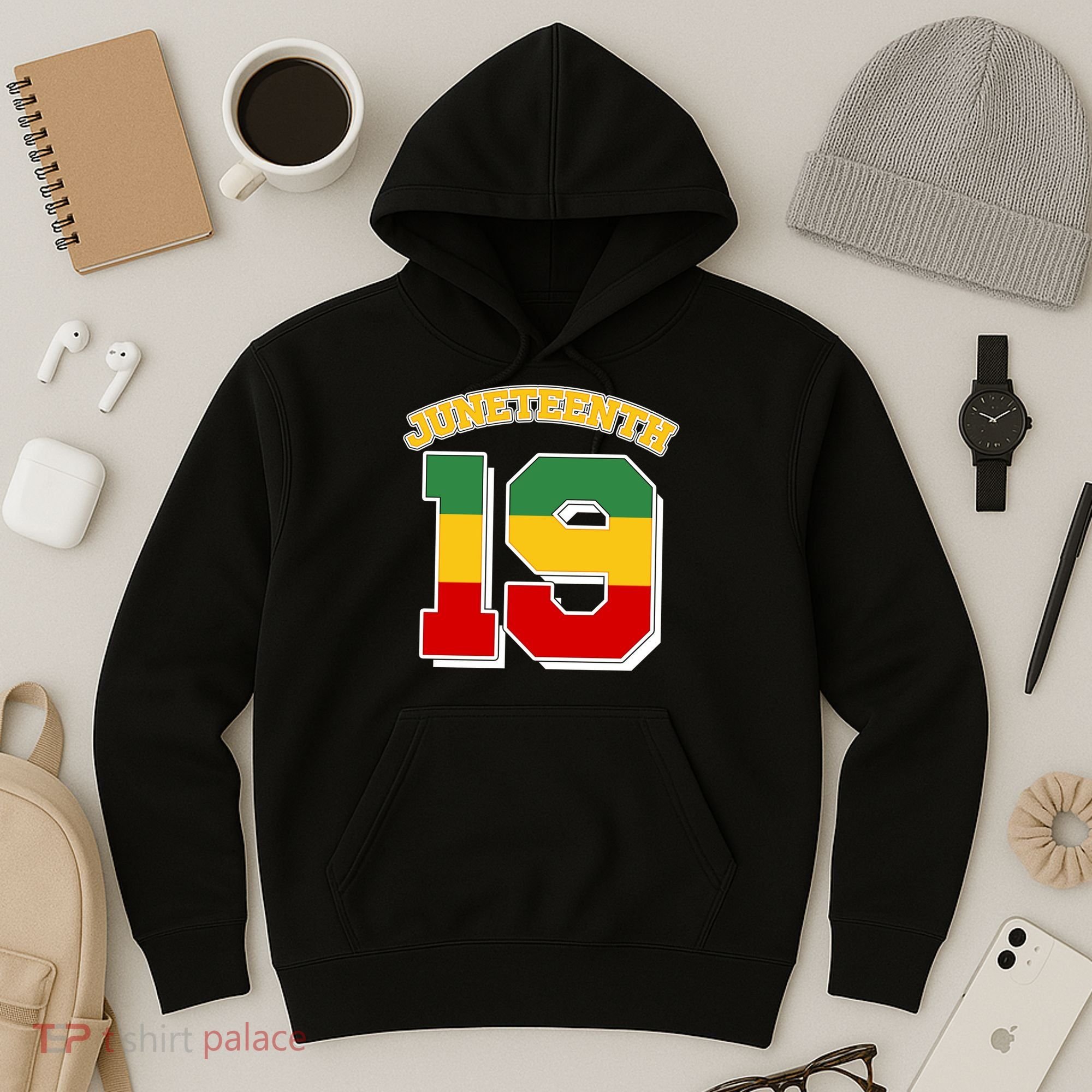 Juneteenth 19 Nineteen Jersey  Hoodie