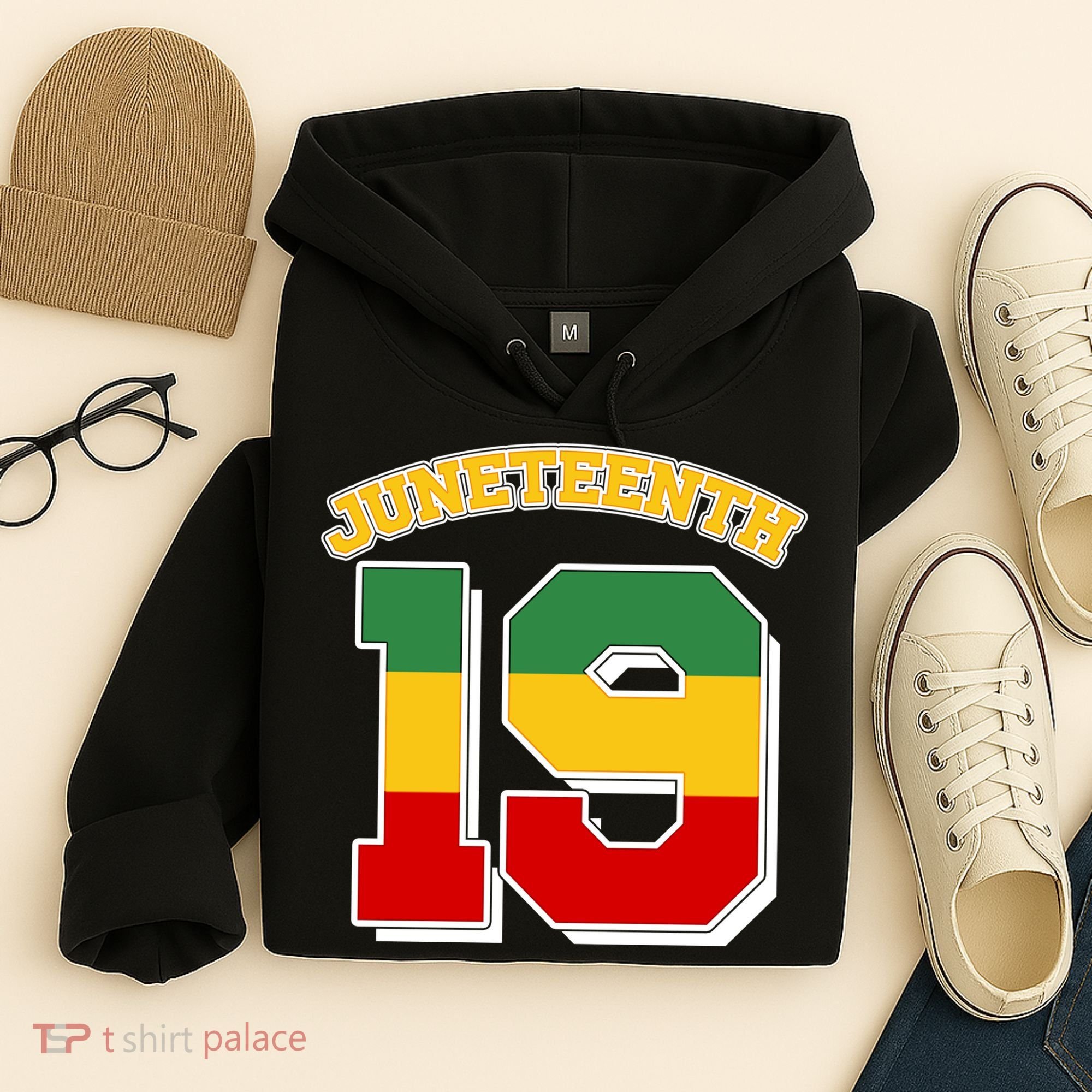 Juneteenth 19 Nineteen Jersey  Hoodie