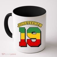 Juneteenth 19 Nineteen Jersey  Coffee Mug thumb 0