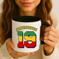Juneteenth 19 Nineteen Jersey  Coffee Mug thumb 3