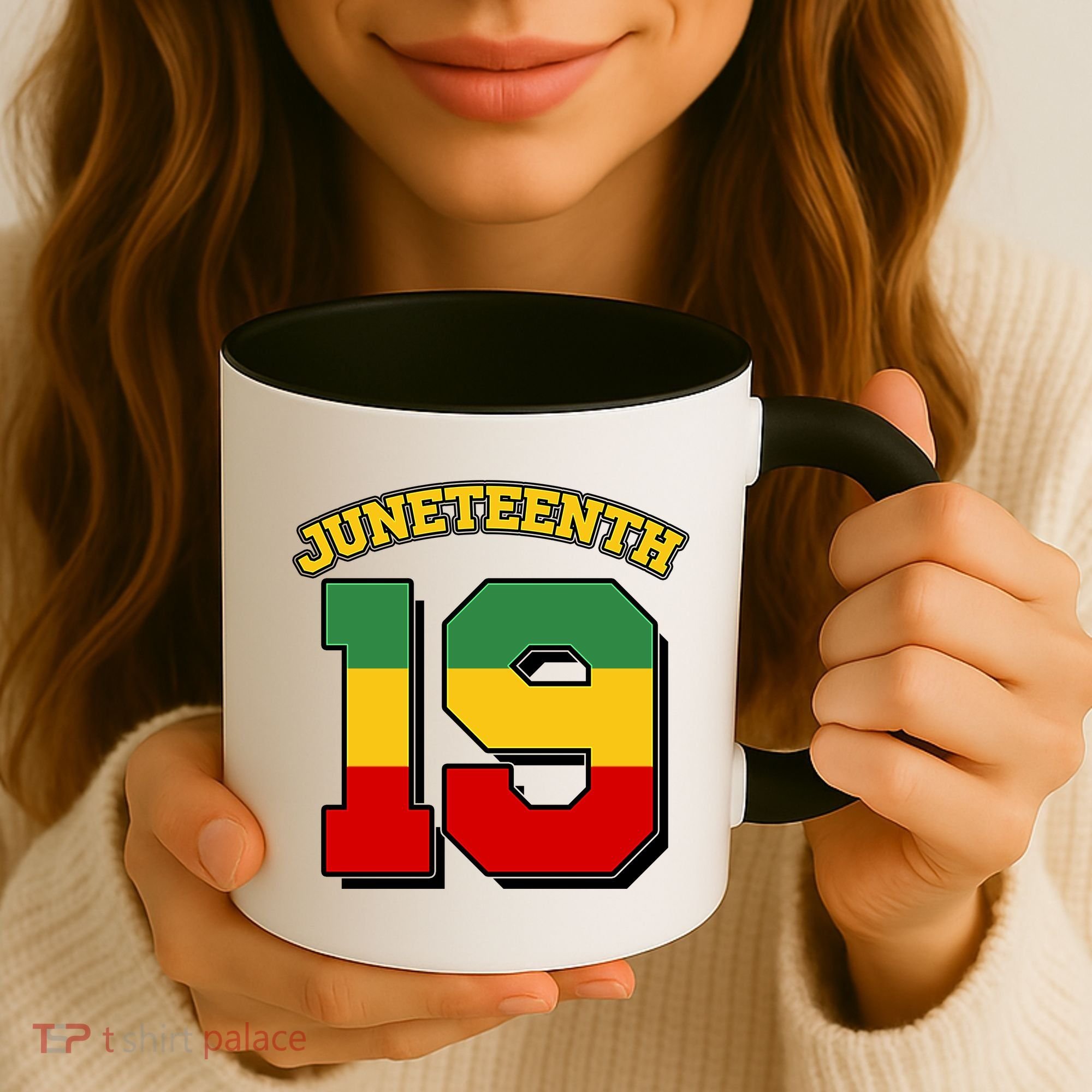Juneteenth 19 Nineteen Jersey  Coffee Mug