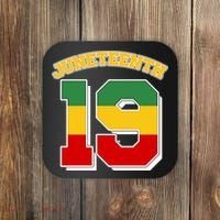 Juneteenth 19 Nineteen Jersey  Coaster thumb 0