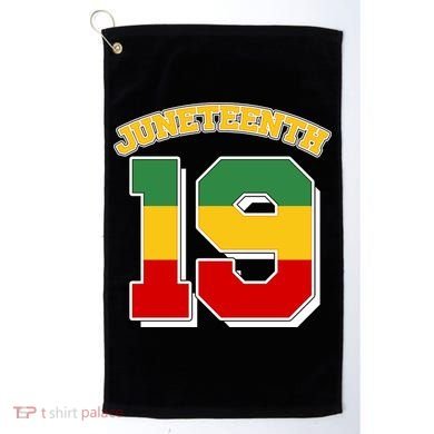 Juneteenth 19 Nineteen Jersey  Golf Towel
