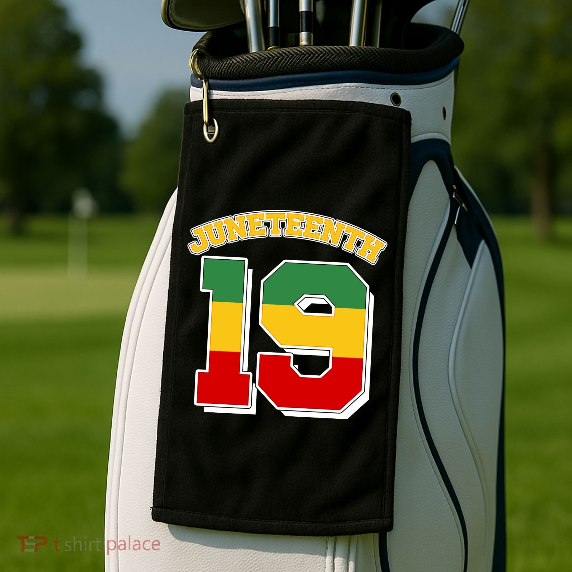 Juneteenth 19 Nineteen Jersey  Golf Towel