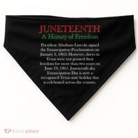 Juneteenth A History of Freedom USA-Made Doggie Bandana thumb 0